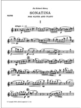 Sonatina - Flûte et Piano - Malcolm Arnold - Partition